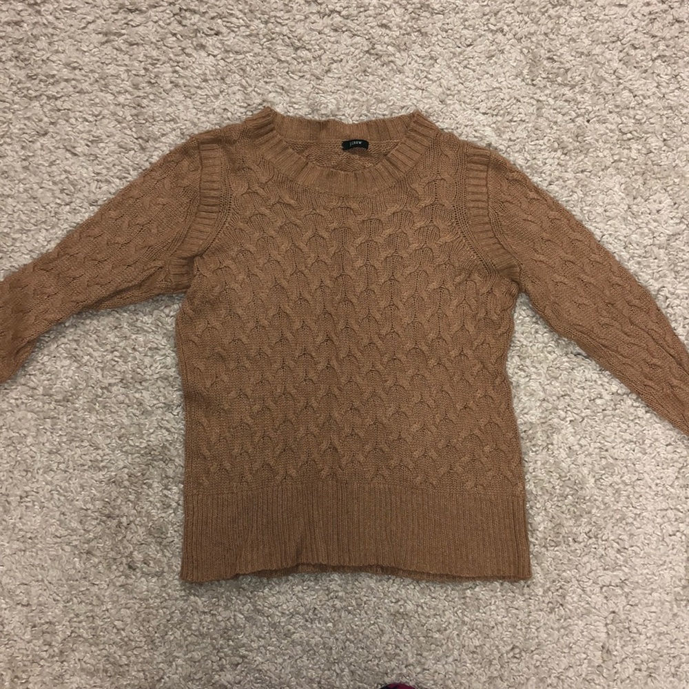 Light brown knitted sweater